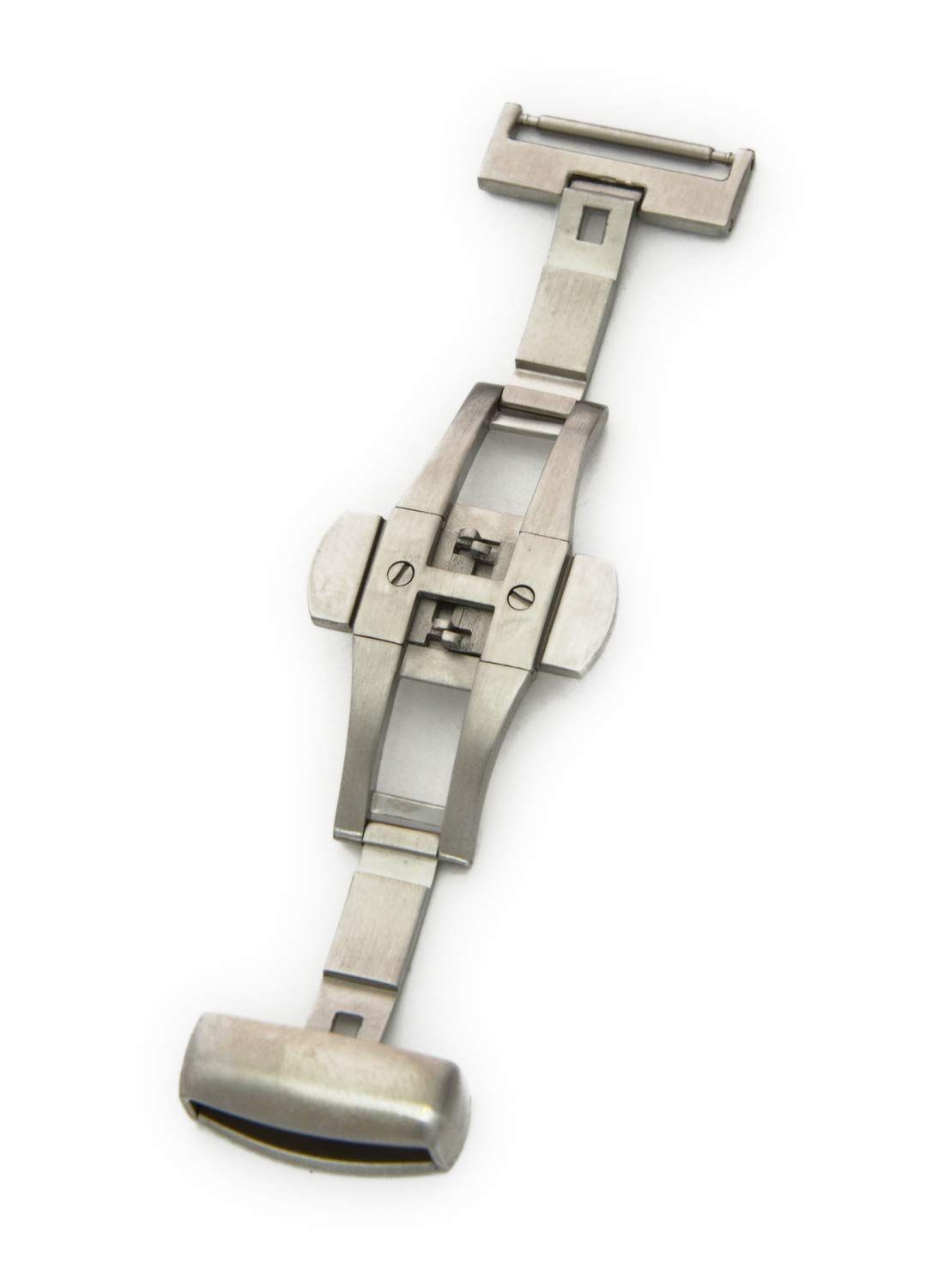 BandColor シルバー CASSIS カシス DバックルPBF D-BUCKLE ピービーエフディーバックル サテン 18mm シルバー 交換用工具付き