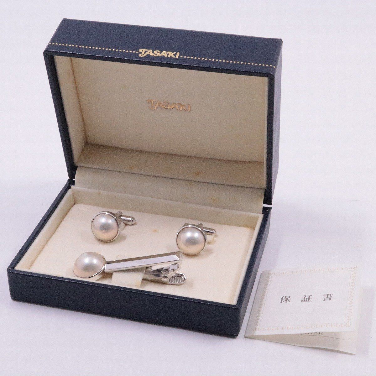 TASAKI 田崎 真珠 パール マベパール カフス ネクタイピン