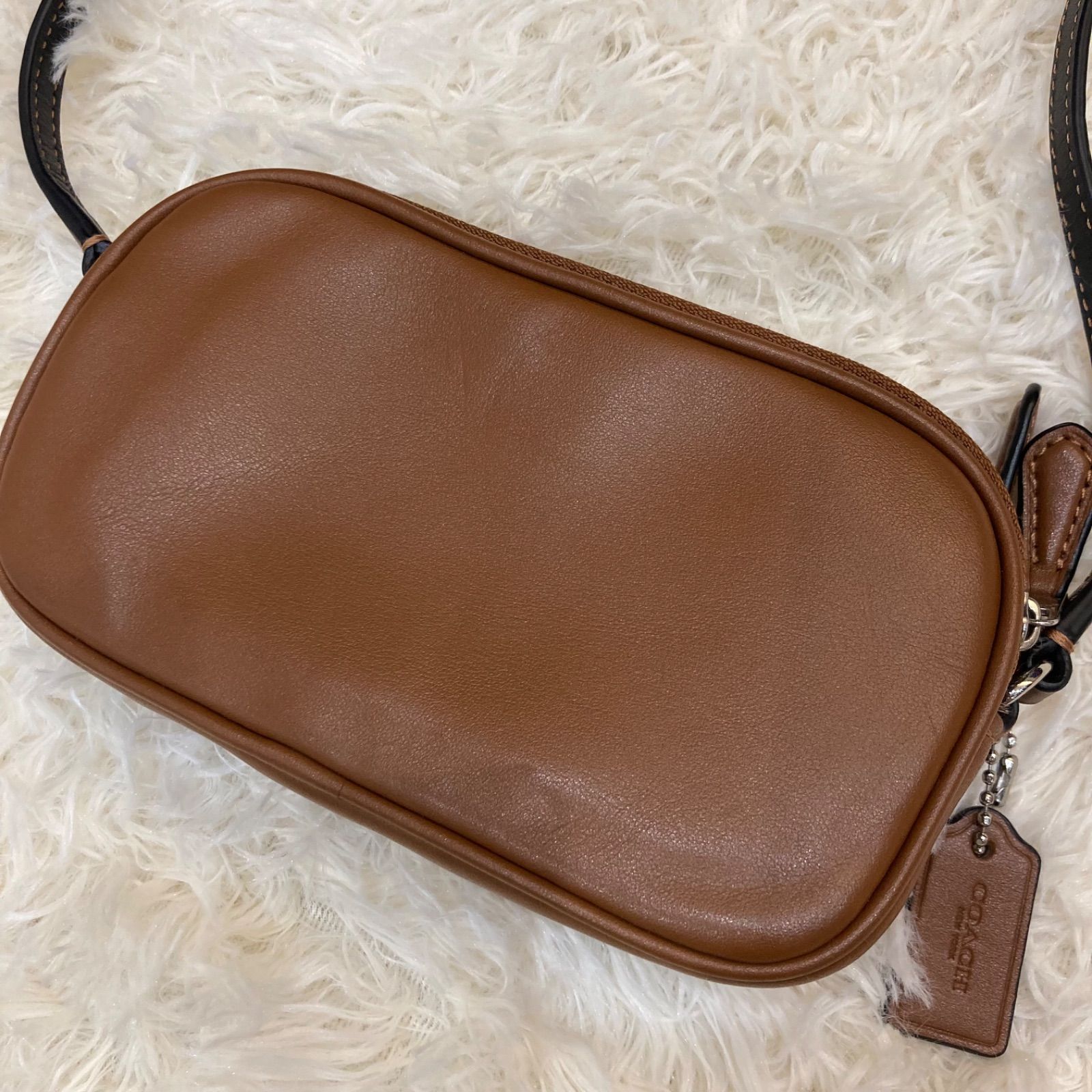 コーチ COACH ショルダーバッグ スヌーピー コラボ ダブルファスナー 