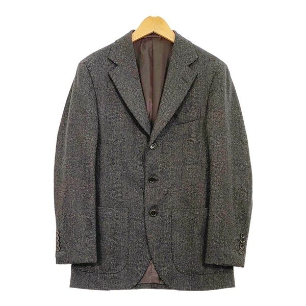 BEAMS F ビームスエフ テーラード ジャケット ツイード ヘリンボーン