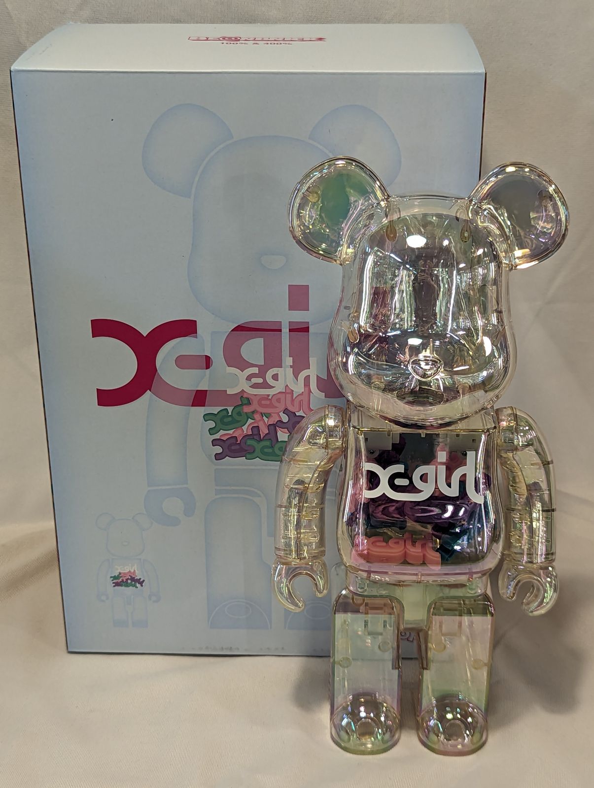 MEDICOM TOY BE@RBRICK X-girl 400%