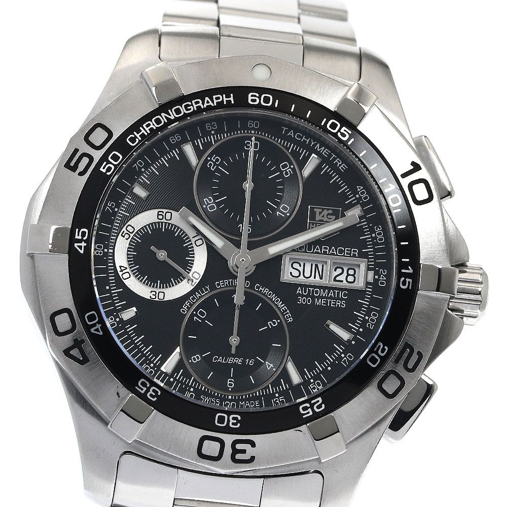 タグホイヤー TAG HEUER CAF5010 アクアレーサー デイデイト クロノグラフ 自動巻き メンズ保証書付き_888801