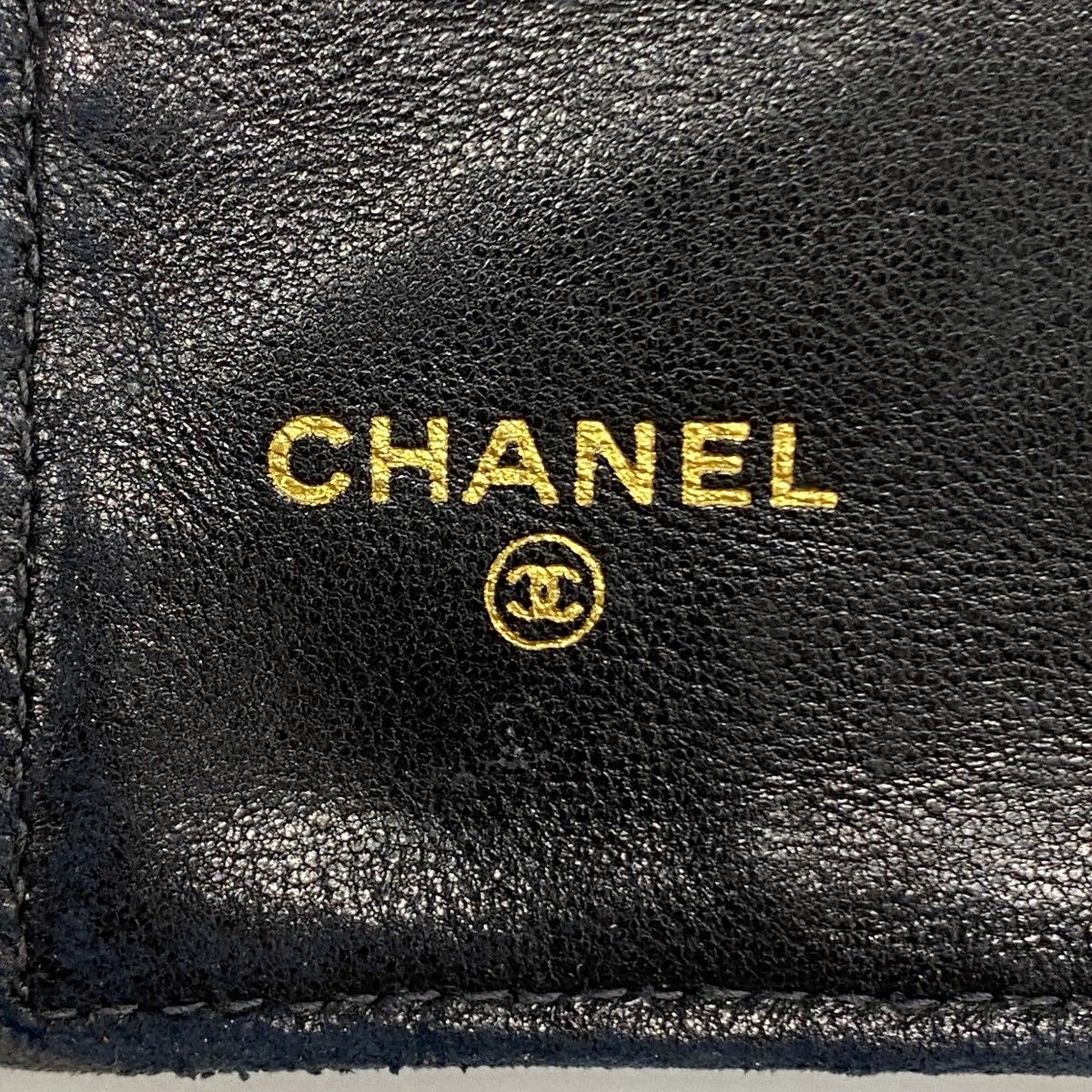 5hb0910-h】シャネル 長財布 キャビアスキン ブラック ゴールド金具  