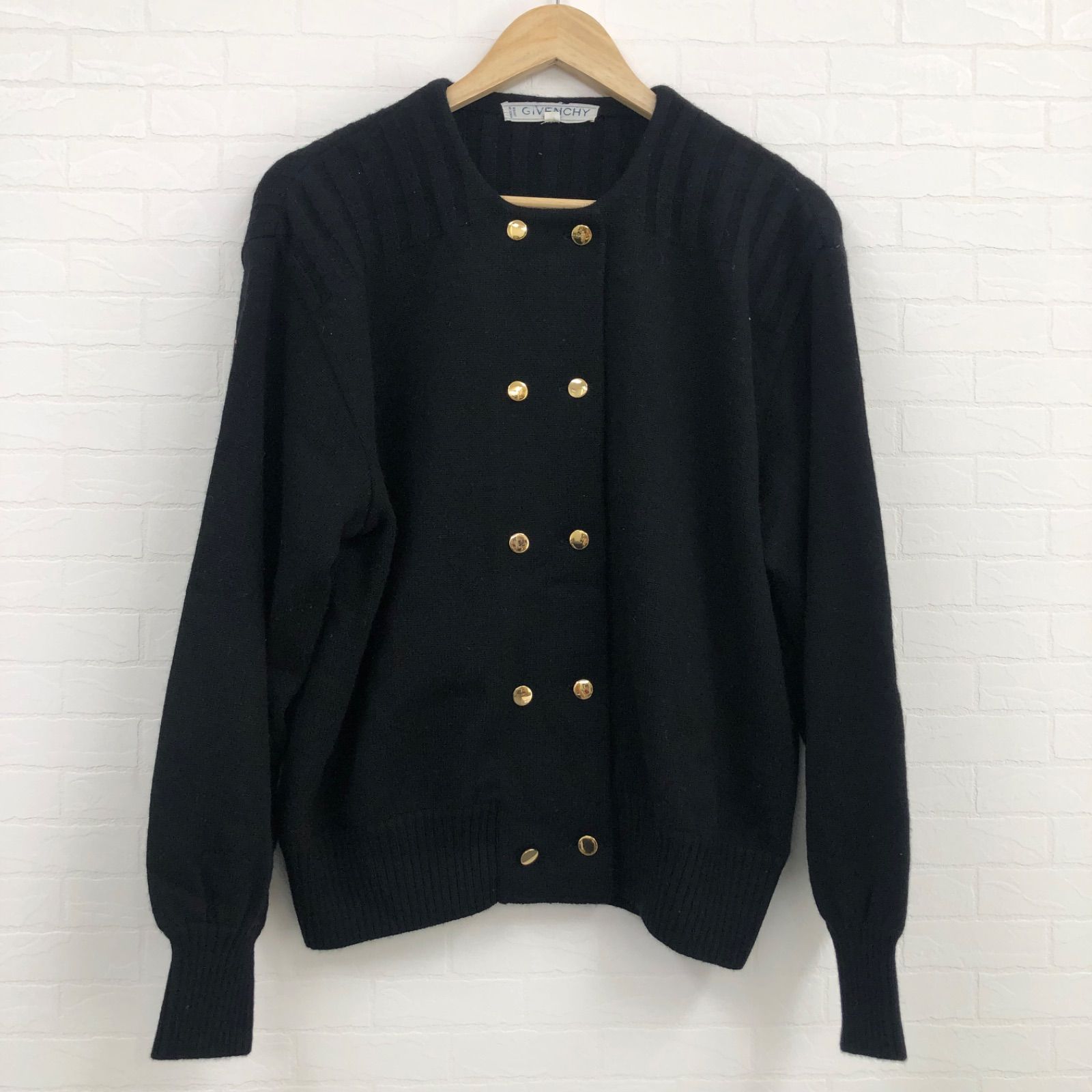 GIVENCHY ジバンシー カーディガン ブラック×ゴールド - メルカリ
