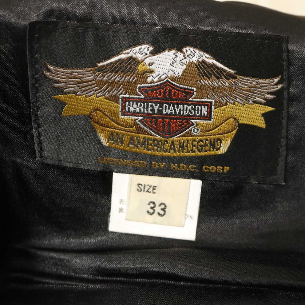 HARLEY DAVIDSON ハーレーダビッドソン レザーパンツ 牛革 サイズ33 