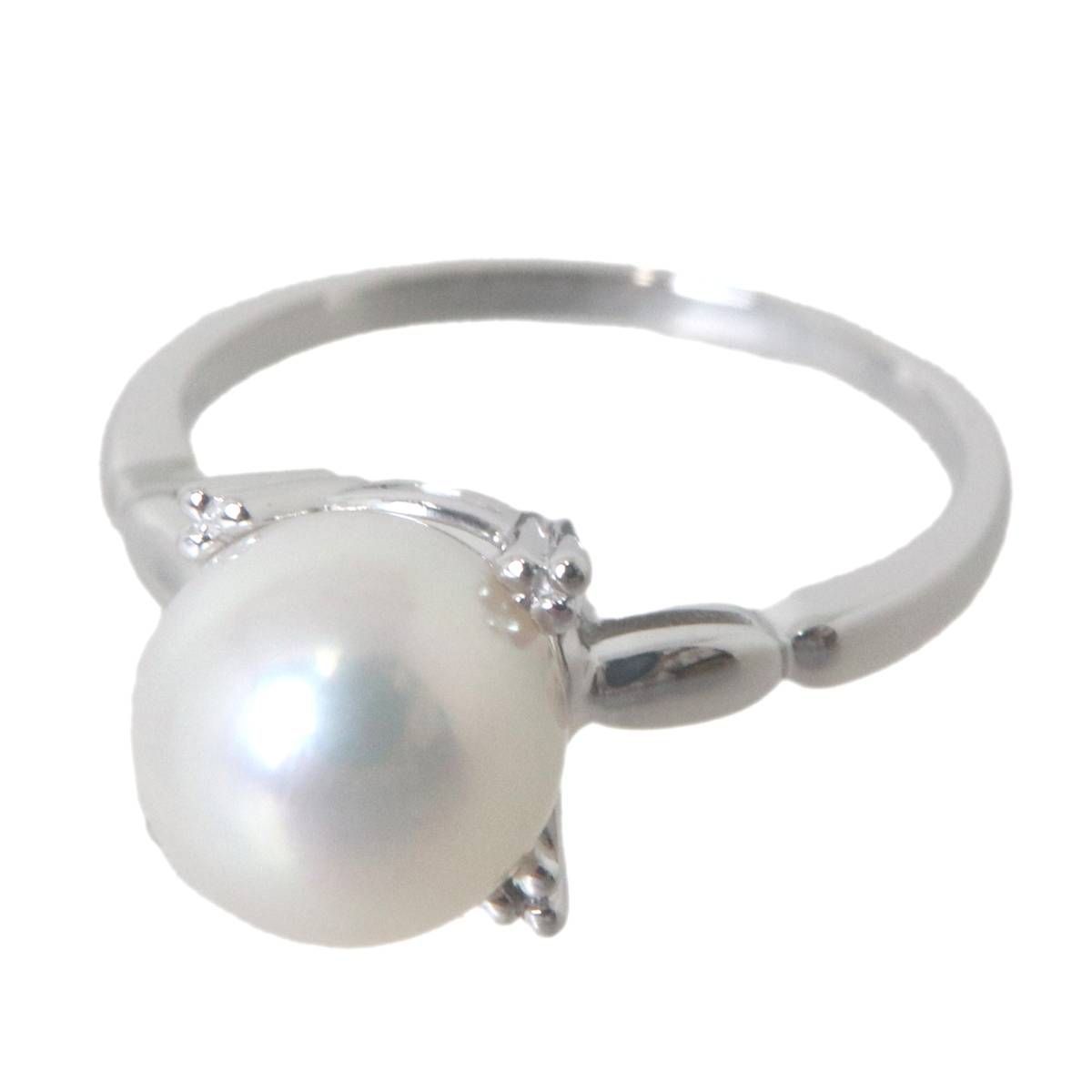 MIKIMOTO/ミキモト パール 8.7mm リング 指輪 真珠 プラチナ Pt950 11