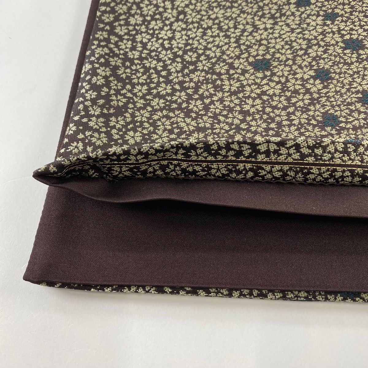 【超美品】蝶々 花柄 深緑 金糸 袋帯 袋帯 美品 名品 蝶 花鳥 金銀糸 深緑 六通 正絹 【中古】 - メルカリ