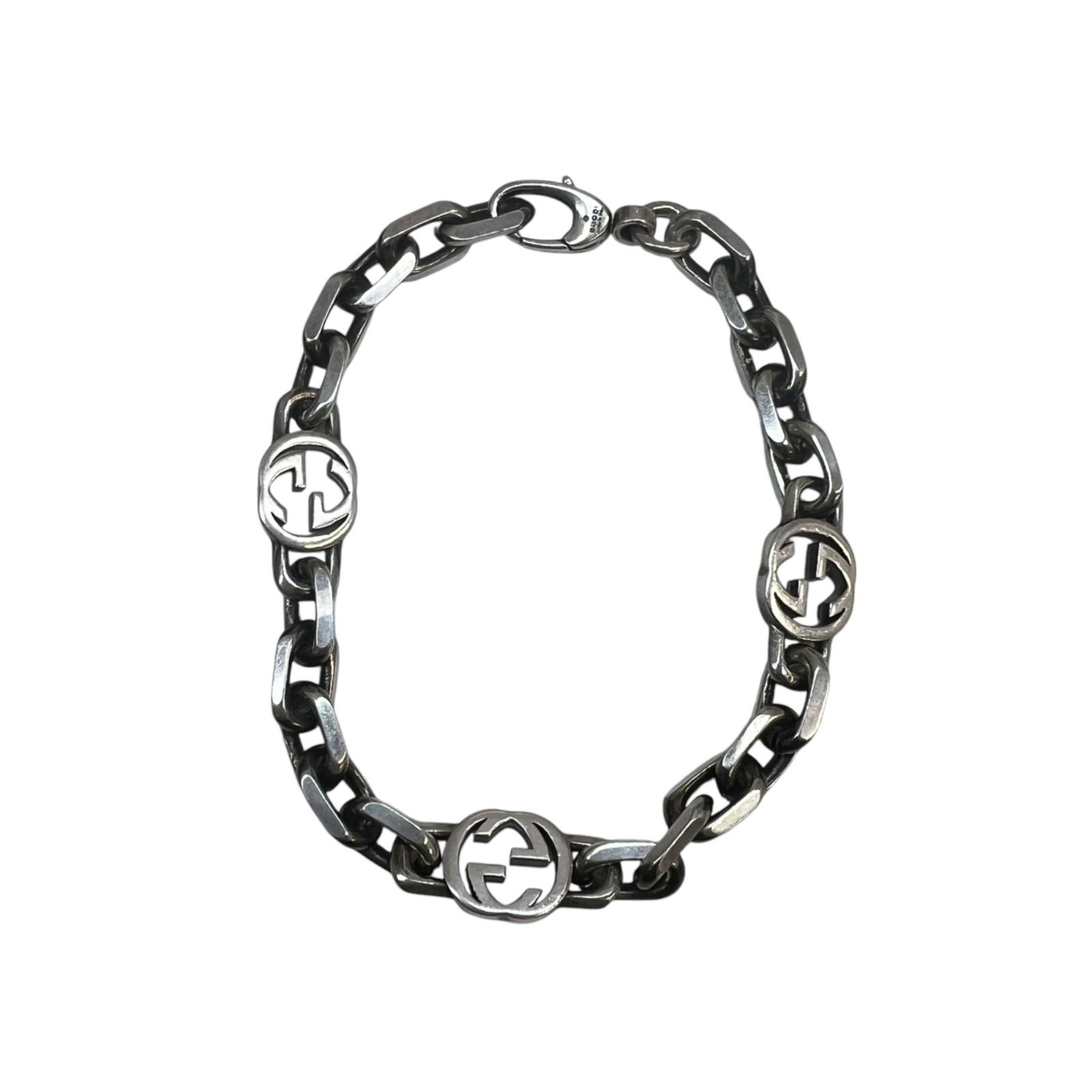 GUCCI グッチ GG インターロッキング ブレスレット シルバー925 SV925 