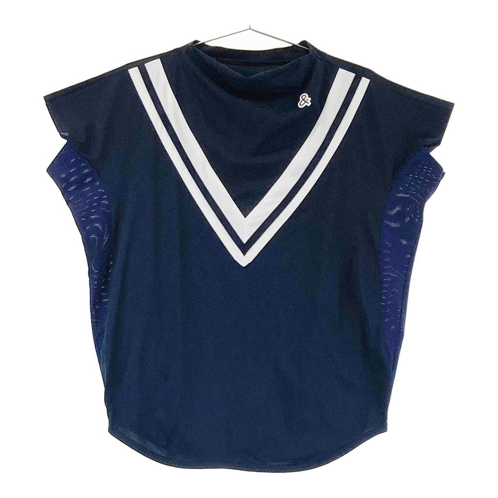 サイズ：M AND PER SE アンパスィ  半袖Tシャツ  ネイビー系 [240101281789]# ゴルフウェア レディース ストスト