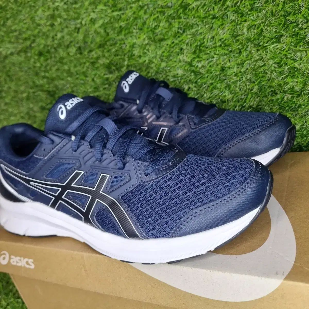 アシックス ネイビー スニーカー 270