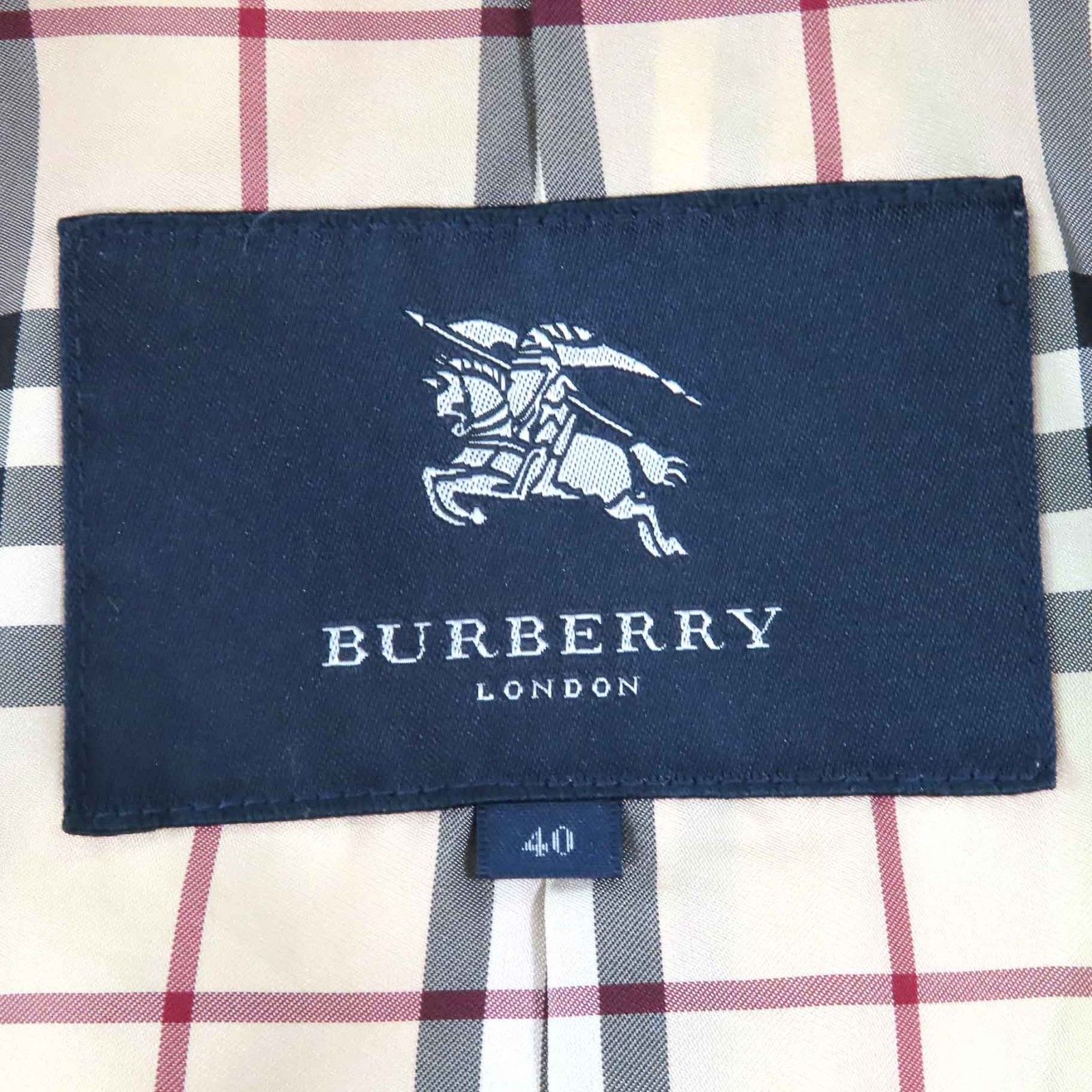 BURBERRY LONDON 裏地ノヴァチェック ダウンベスト ブラック 38