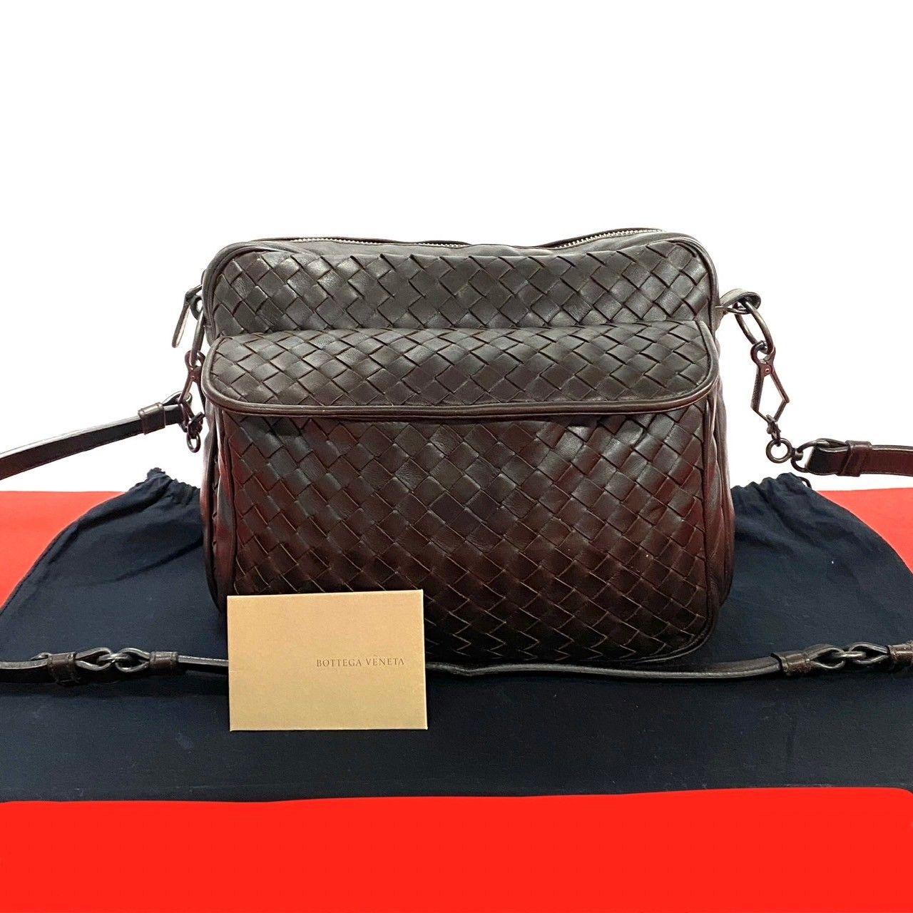 極 美品 袋付き BOTTEGA VENETA 美品 ボッテガヴェネタ ショルダー 