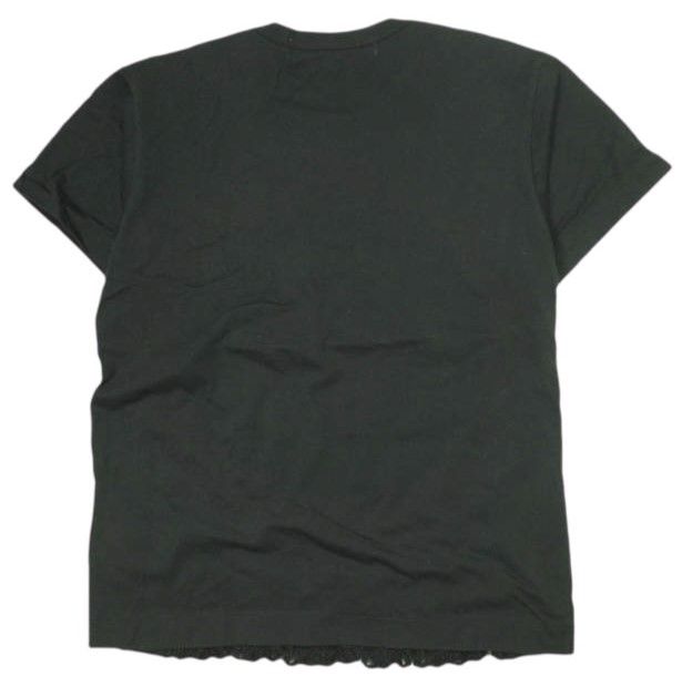 COMME des GARÇONS tao 黒 半袖Tシャツ tao COMME des GARCONS タオ コムデギャルソン 24AW 日本製 綿