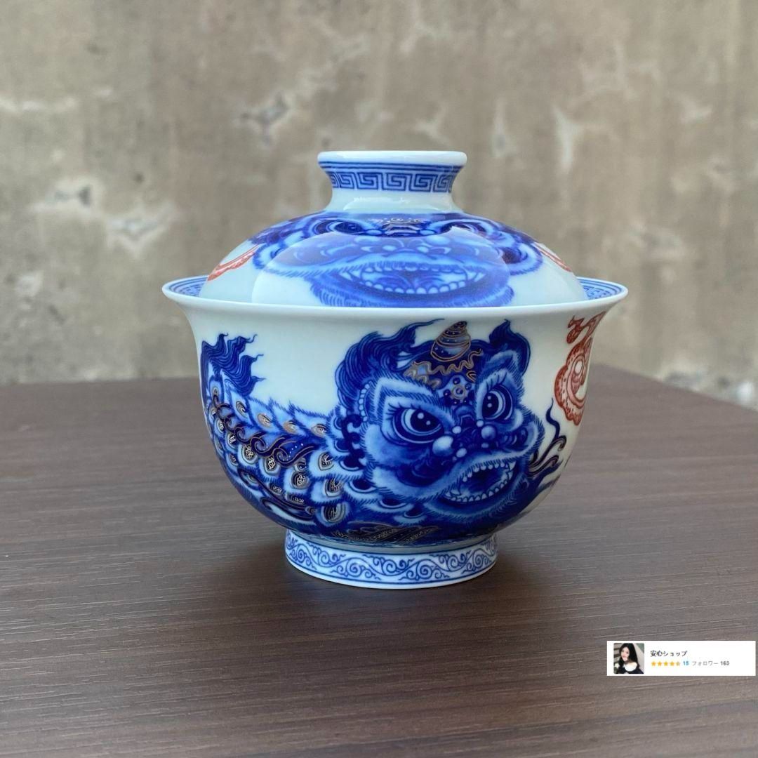 景徳鎮 青花釉里紅三才蓋碗 茶碗 煎茶器 未使用品 景徳鎮 青花釉里紅三才蓋碗 茶碗 煎茶器 未使用品 - メルカリ