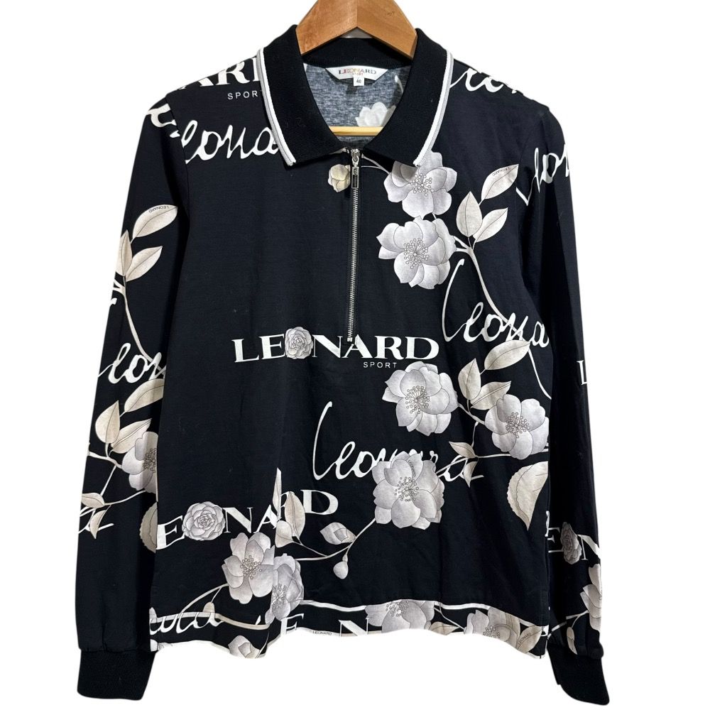 美品 Leonard Sport レオナールスポーツ フラワープリント 長袖