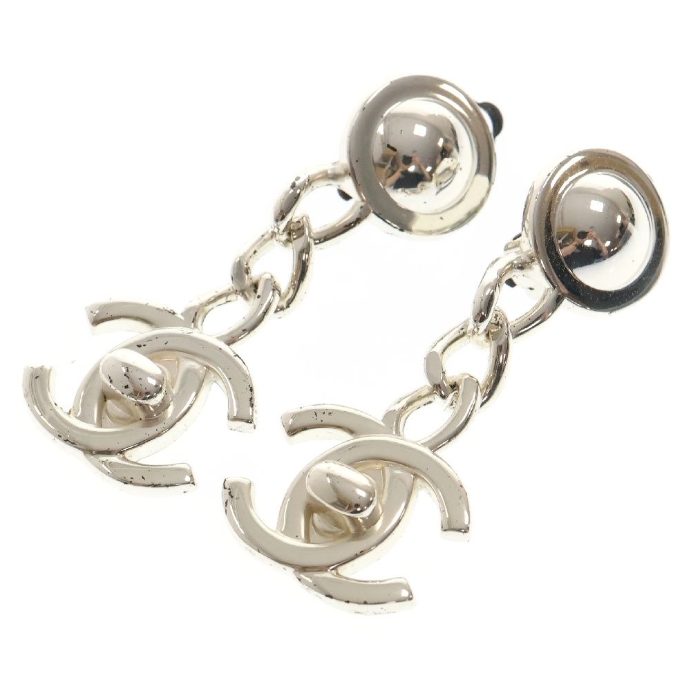 シャネル CHANEL ターンロック　イヤリング　　96 シルバー シャネル CHANEL ターンロックイヤリング96 シルバー
