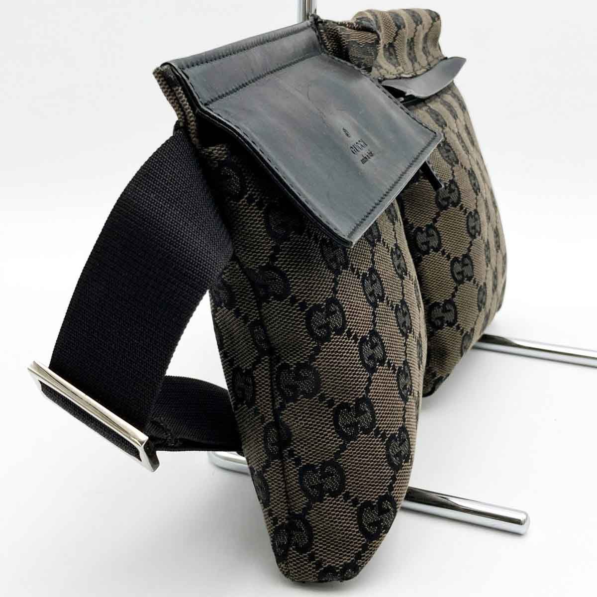 GUCCI グッチ GG柄 ウエストバッグ ボディバッグ ブラウン GG