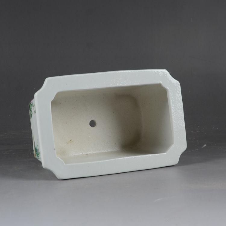 パステル錦鶏牡丹花鳥紋鉢 花鉢盆栽 小品盆栽鉢 大品盆栽鉢 最も 四方鉢 大品盆栽鉢 小品盆栽鉢 植木鉢 紫砂の鉢盆栽鉢 工芸