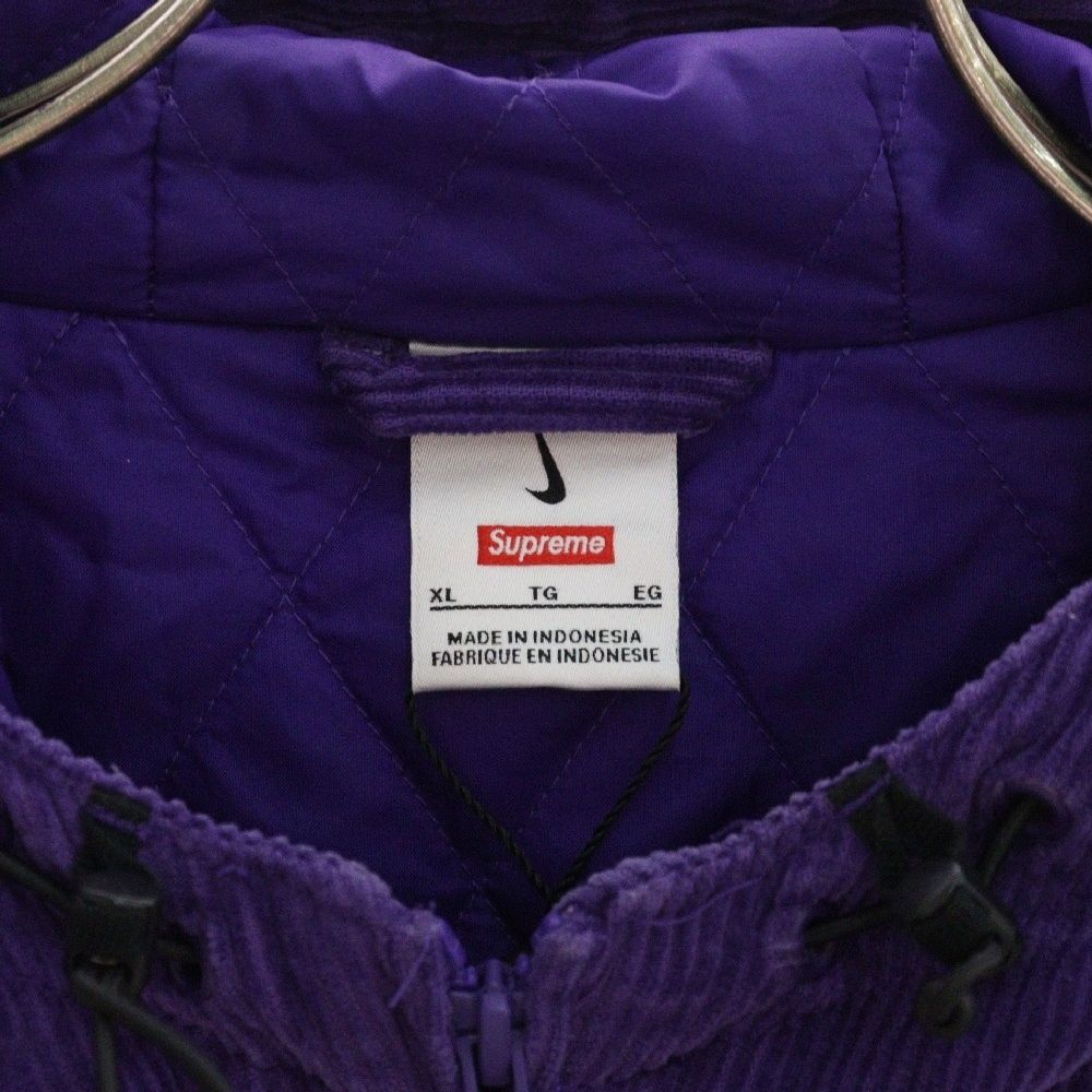パーカー・フーディ Supreme / Nike Arc Corduroy Hooded Jacket Purple Supreme Nike Arc Corduroy Hooded Jacket Black Purple Red