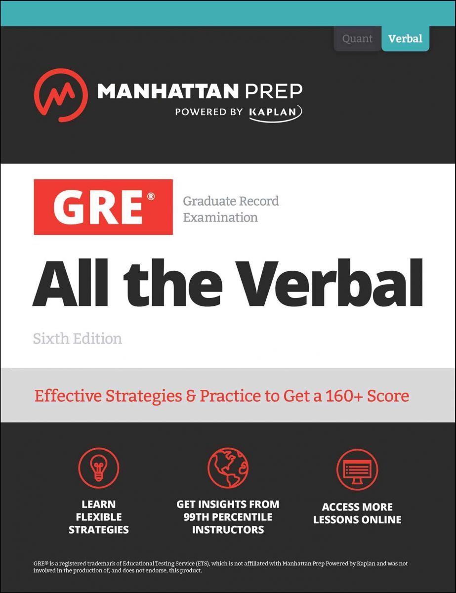 【数々のアワードを受賞】 GRE All the Verbal: Effective Strategies & Practice from 語学・辞書・学習参考書