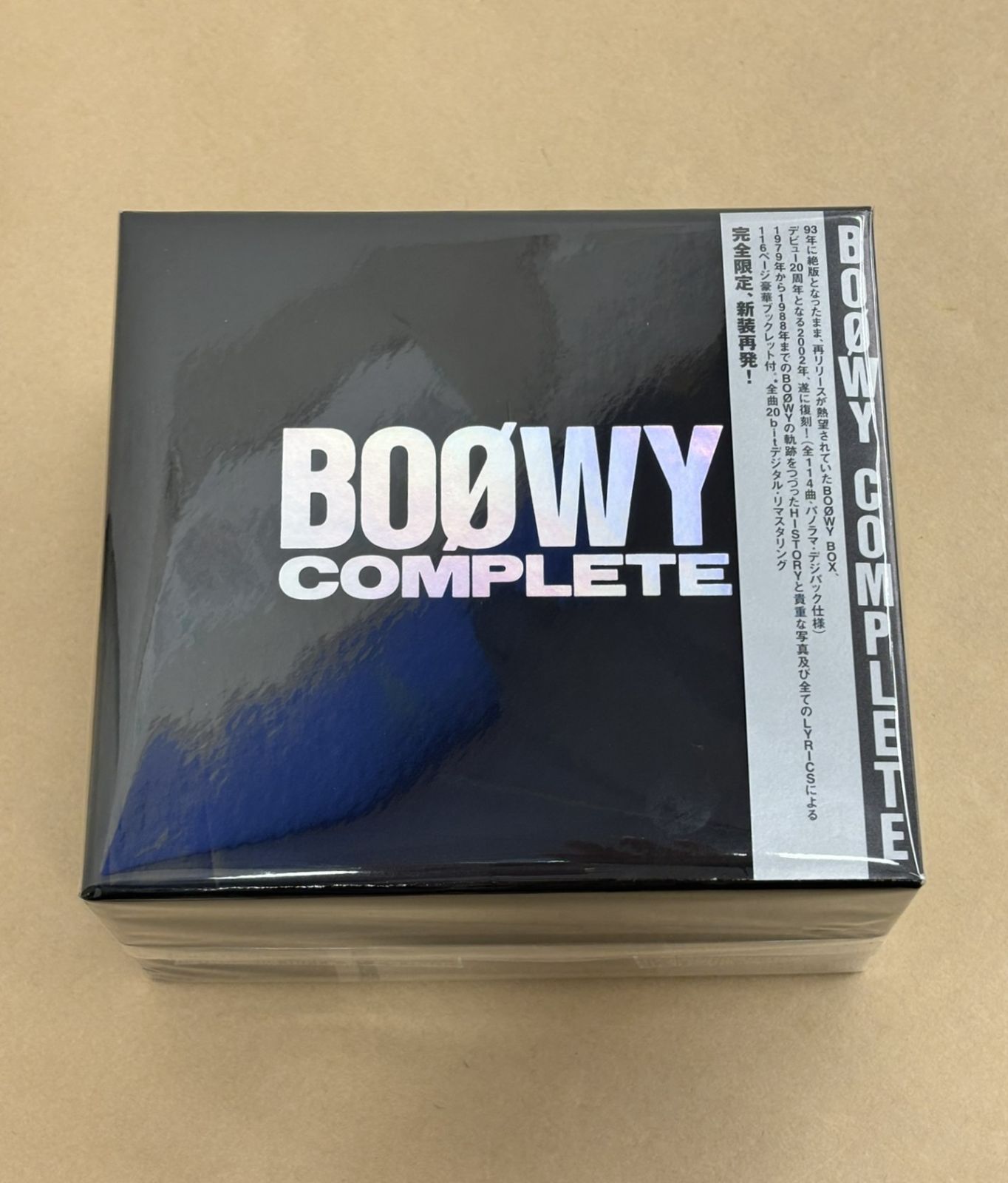 BOOWY COMPLETE ~20th Anniversary EDITION~ 帯付き 【M3470-003 BOOWY COMPLETE ~20th Anniversary EDITION~ 帯付き 【M3470-003