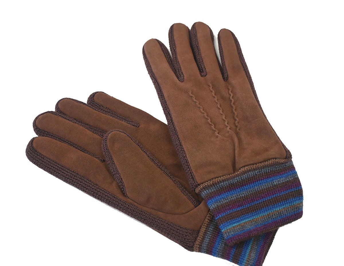 手袋 Paulsmith ポールスミス メンズ 手ぶくろ グローブ ヤギ革 毛 ２４ｃｍ 防寒