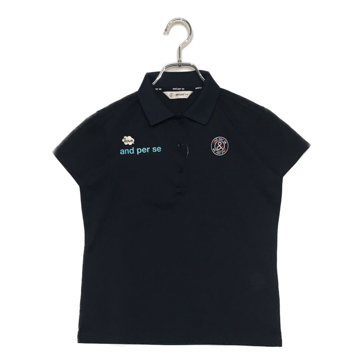 アンパスィ　ポロシャツ　スカート　セット アンパスィポロシャツスカートセット アンパスィ紺色ポロシャツM