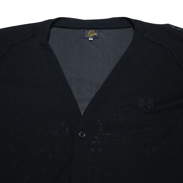 Needles ニードルズ V NECK CARDIGAN-POLY MESH IN211 ブイネック