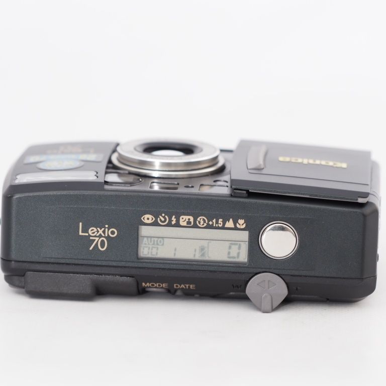 Konica フィルムカメラ Lexio70 黒 純正リモコン/ケース付き Konica フィルムカメラ Lexio70 黒 純正リモコン/ケース付き Konica