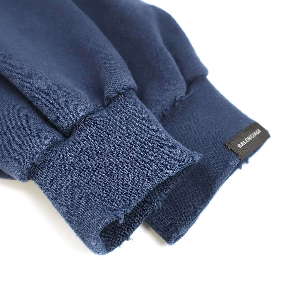 BALENCIAGA バレンシアガ 23AW ダメージ加工クロップドスウェット