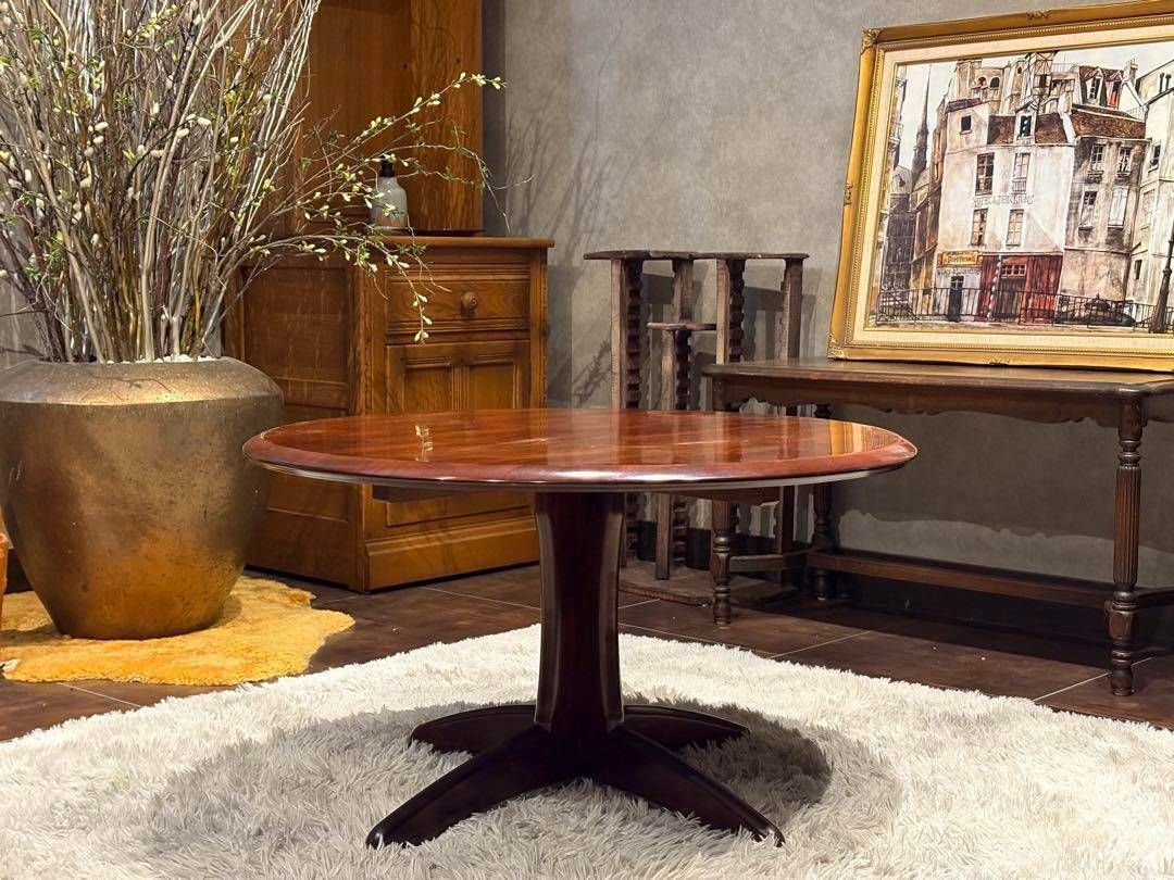 【美品】karimoku カリモク コーヒーテーブル　曲木　ベントウッド レトロ 美品】karimoku カリモク コーヒーテーブル 曲木 ベントウッド