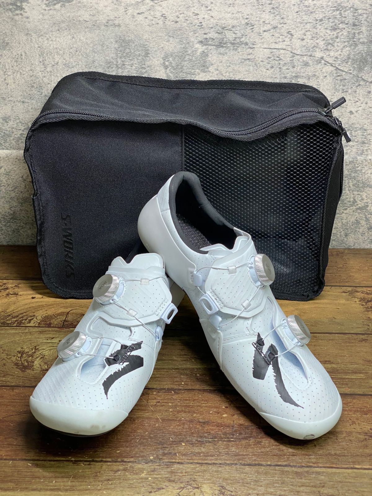 JM412 スペシャライズド SPECIALIZED エスワークス S-WORKS ARES 2 RD ビンディングシューズ TEAM 白 EU40.5 SPD-SL