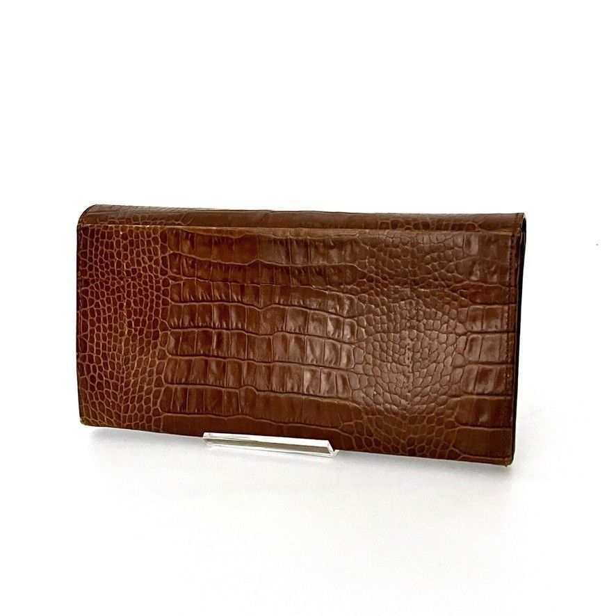 サンローランクロコ型長財布-