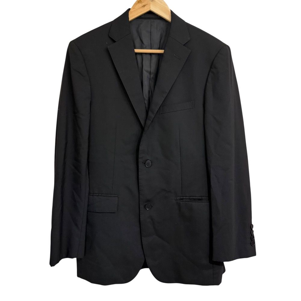 BURBERRY BLACK LABEL バーバリーブラックレーベル ジャケット スラックスパンツ セットアップ スーツ 38 ブラック メンズ 古着