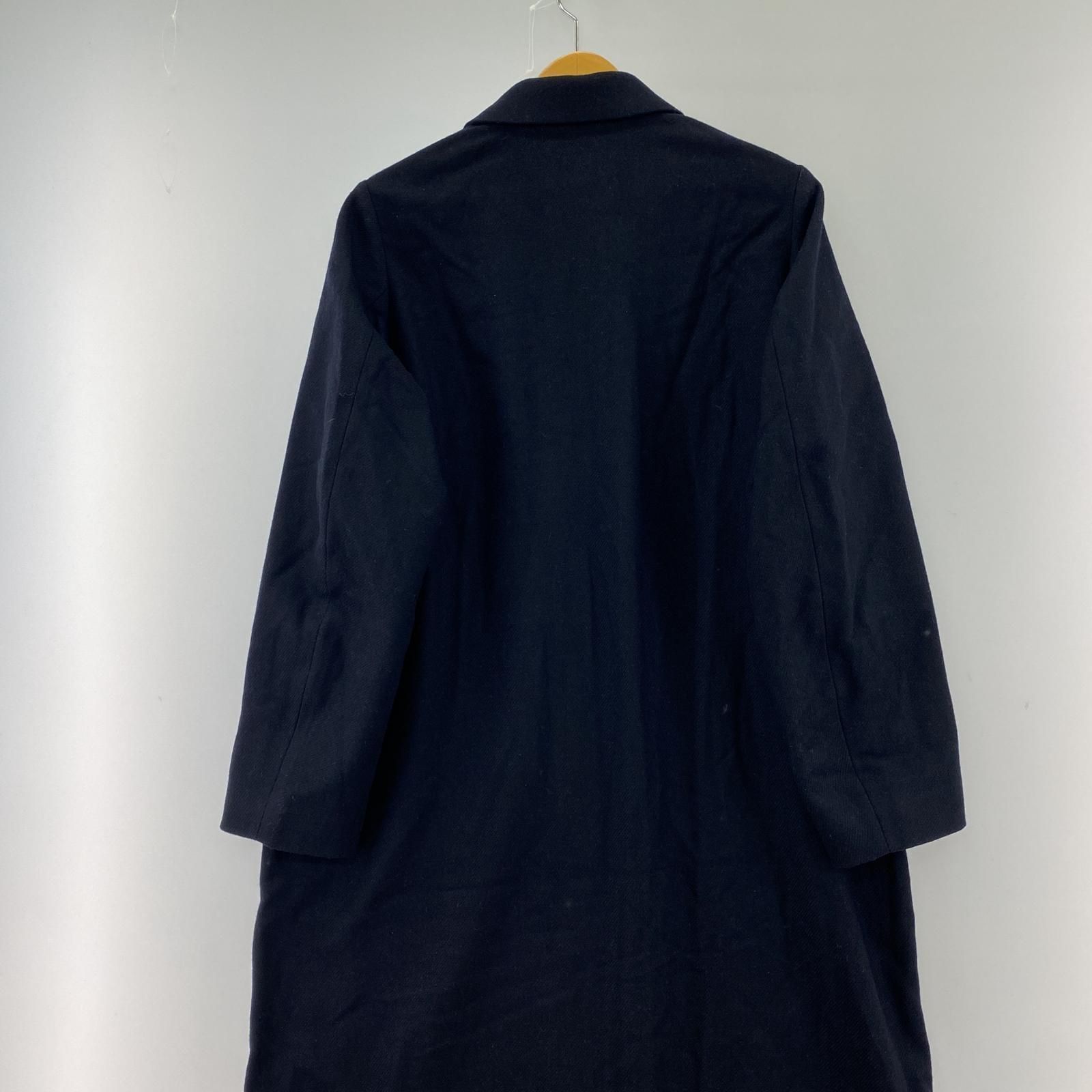 MUJI Labo ウール混ロングコート ネイビー S - メルカリ