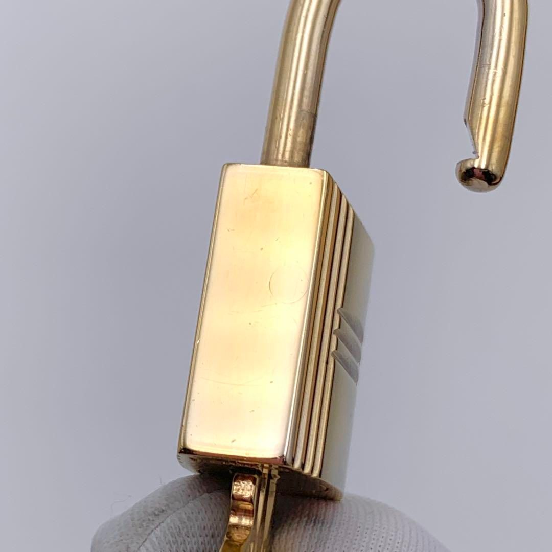 ★HERMES エルメス カデナ　24Kメッキ　No.107　107番　鍵付き HERMES エルメス カデナ ゴールド 24Kメッキ No.107 107番 鍵