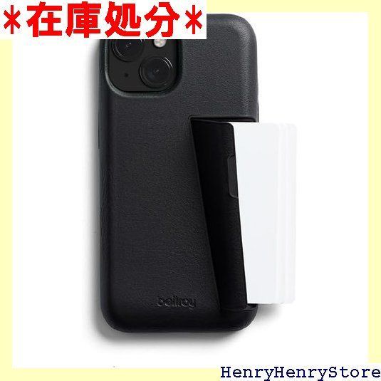 Bellroy Phone Case – 3 Card iPhone 15用 レザーのiPhoneケース スマホウォレット - Black 1441
