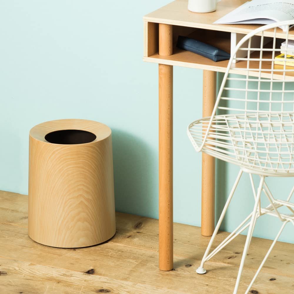 ideaco/イデアコ チューブラーオム（ウッド調） H55106(サイズはありません イ：オークウッドチョウ) Trash can TUBELOR HOMME WOOD\u003cbr\u003eゴミ箱 ごみ箱 ダストボックス
