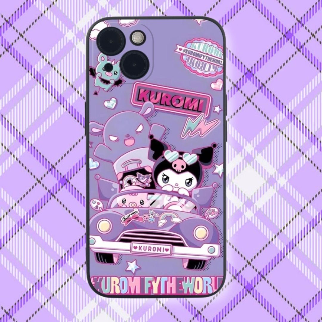 iPhone Galaxy スマホケース マイメロディ クロミちゃん 滑り