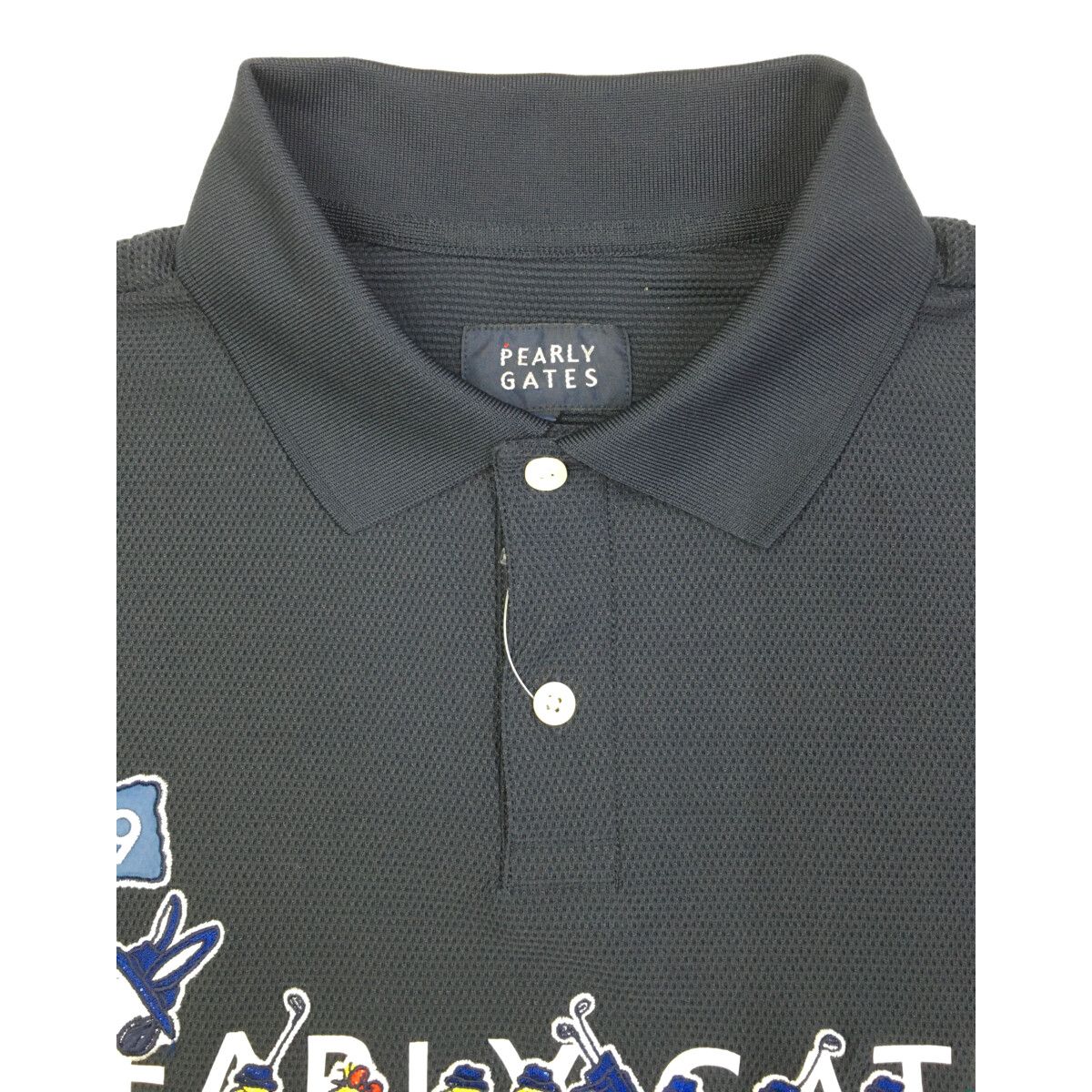 PEARLY GATES - 【新品未使用タグ付き】パーリーゲイツ×スヌーピー コラボポロシャツ 紺 4サイズ PEARLY GATES≫スヌーピーコラボポロシャツ≫パーリーゲイツ