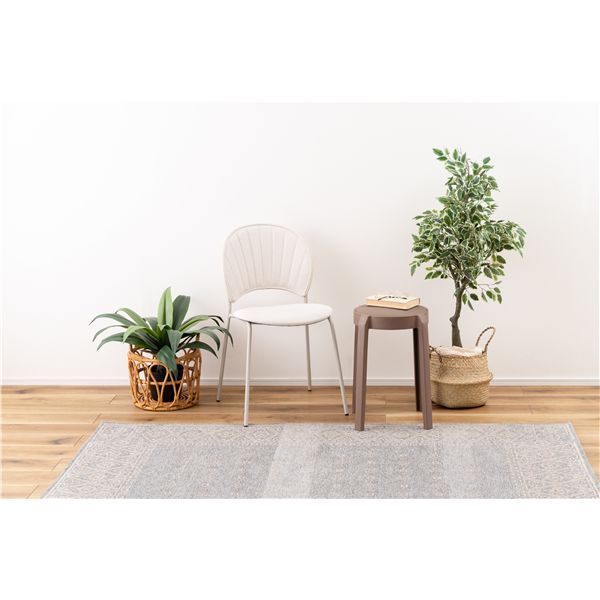 チェア アイボリー （約W45×D54.5×H77×SH45cm） 小売 組立式