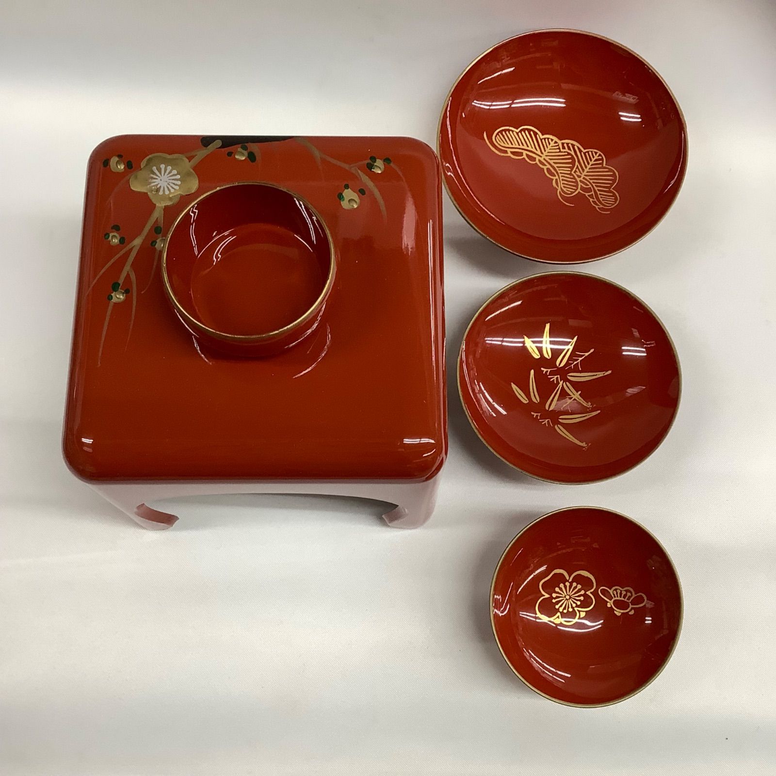 四ッ揃屠蘇器松竹梅
