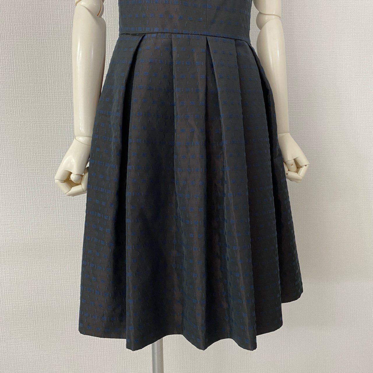 2f14 【美品】 日本製 Rene ルネ イタリア製生地 半袖ワンピース 