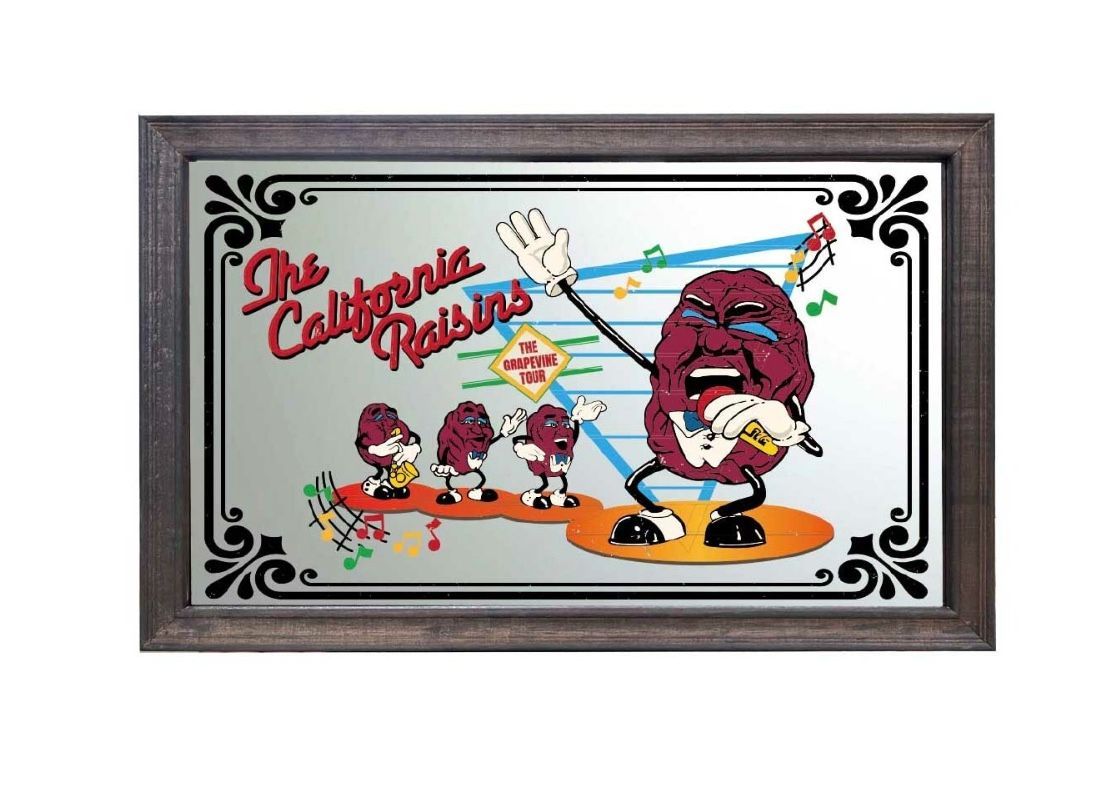 新品 パブミラー 鏡 カリフォルニアレーズン アメリカン雑貨