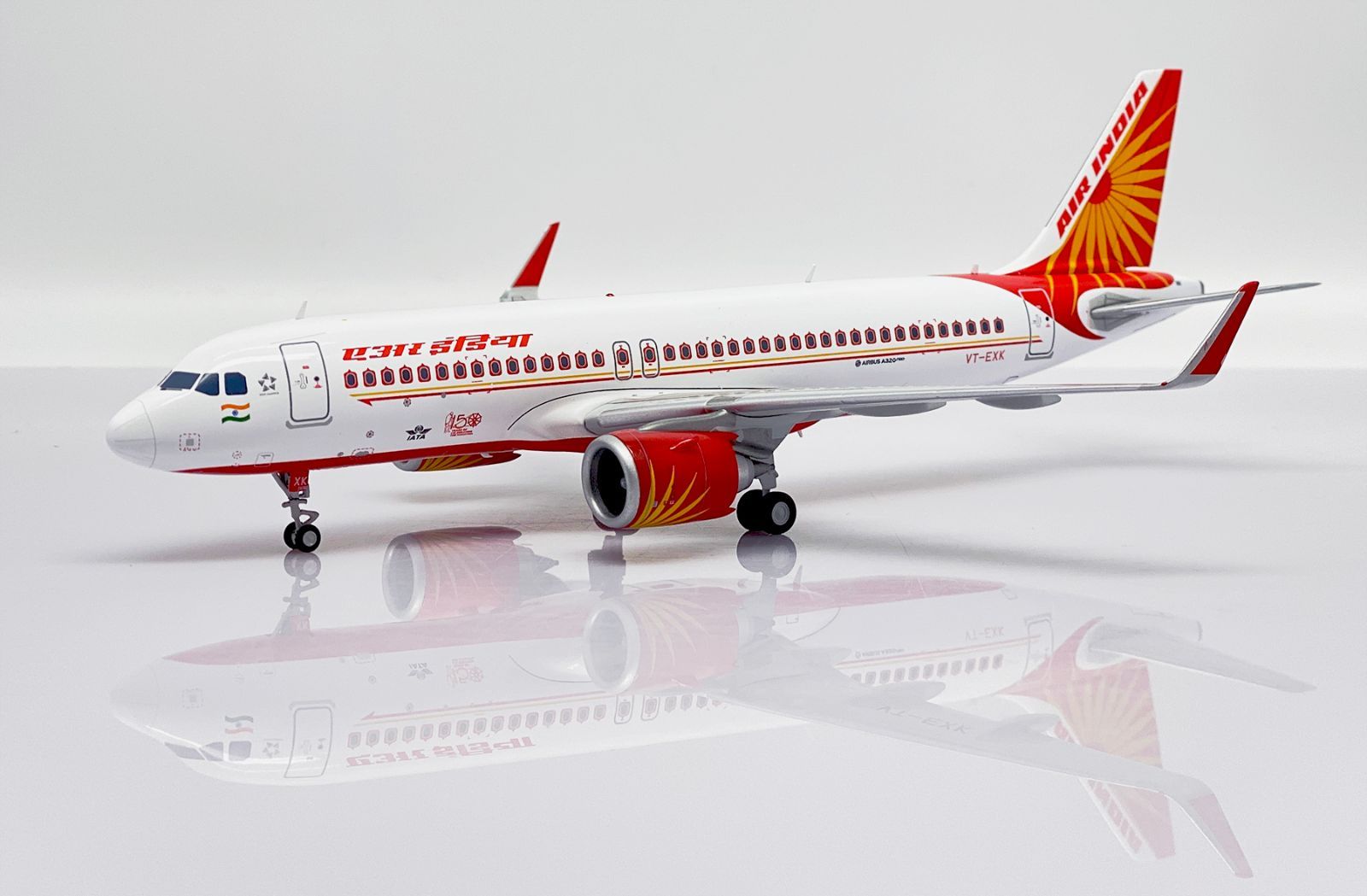 エアインディア A320NEO VT-CIO 1/200 JC Wings 1:200 Air India Airbus A320neo Diecast Aircraft JET