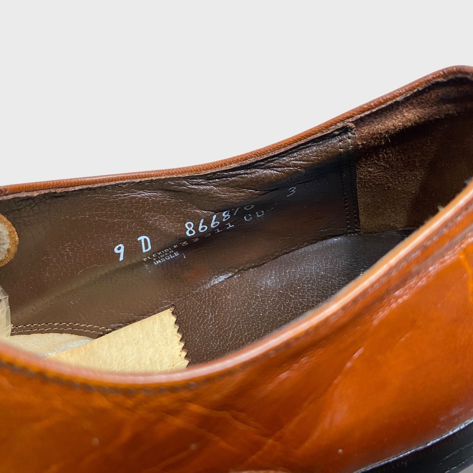 【即決】FLORSHEIM★27cm レザービジネスシューズ 黒 フローシャイム 革靴 メンズ 皮靴 ウィングチップ US9D 本革 ドレス 本皮 メダリオン 27cm Florsheim フローシャイム Imperial プレーントゥ ゾウ革 | armee