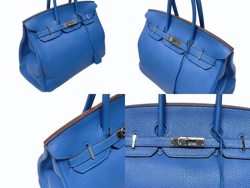 極美品 鑑定済 HERMES トリム35 トリヨンクレマンスレザー ハンドバッグ HERMES エルメス ボリード35 ブランドオフ レザー ハンドバッグ