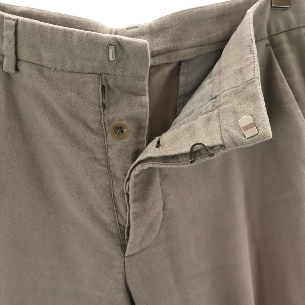 メゾンマルタンマルジェラ 2014年 ルーマニア製 フェイクスエード スリムパンツ 46 グレー Maison Martin Margiela メンズ メゾンマルタンマルジェラ 2014年 ルーマニア製 フェイクスエード