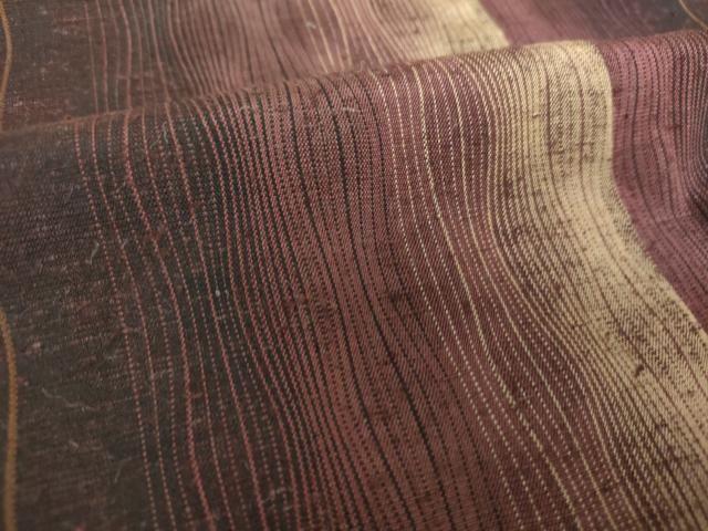 平和屋着物●上質な紬　珈琲染　変わり間道　正絹　逸品　DAAV6393ps 平和屋着物○上質な紬 珈琲染 変わり間道 正絹 逸品 DAAV6393ps - メルカリ