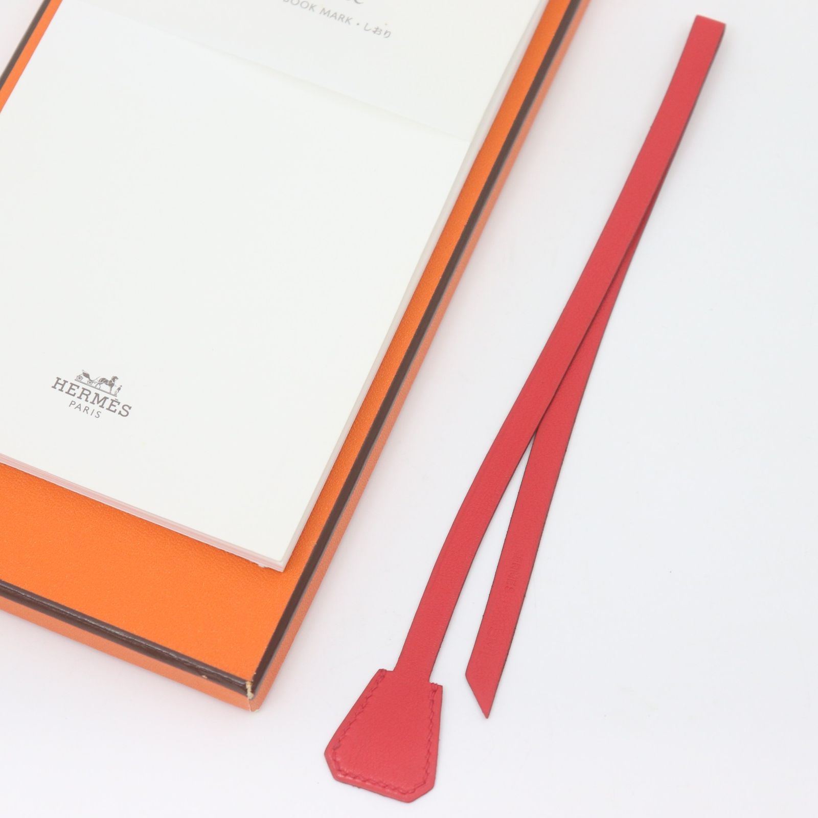 未使用保管品】HERMES エルメス しおり ブックマーク ノート付き 